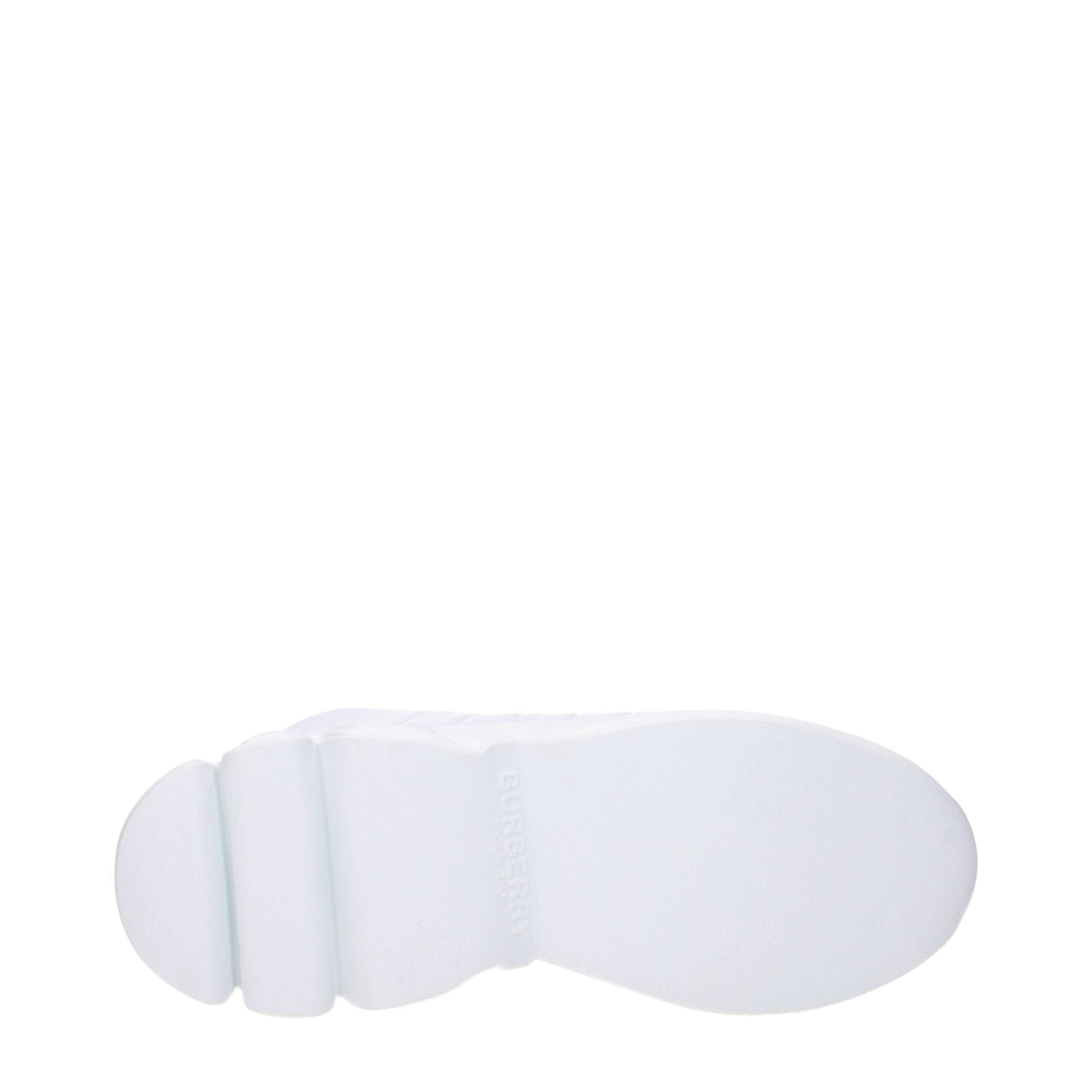 Burberry White Leather Sneakers - SMARTMARTNZ