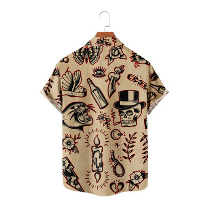 Hawaii Beach Shirt Personal Leisure Vacation Short Sleeve