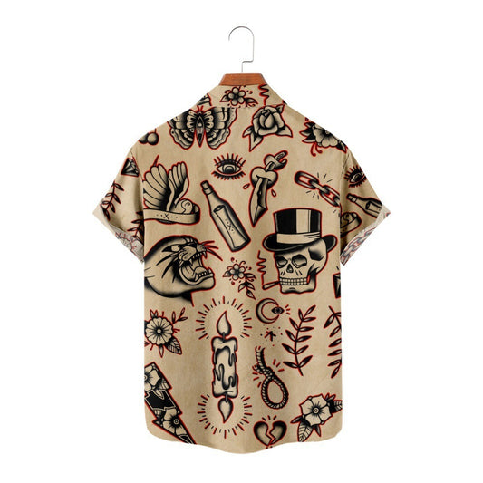 Hawaii Beach Shirt Personal Leisure Vacation Short Sleeve