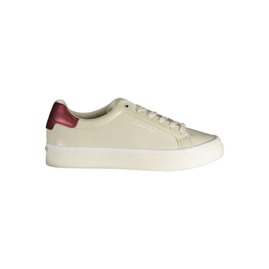Calvin Klein Beige Polyester Sneaker - SMARTMARTNZ