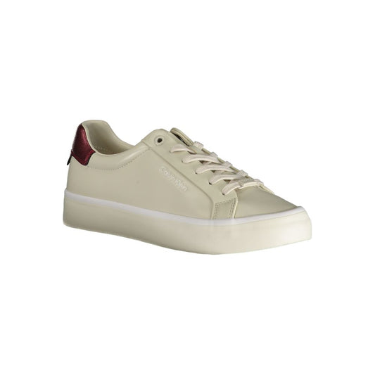 Calvin Klein Beige Polyester Sneaker - SMARTMARTNZ