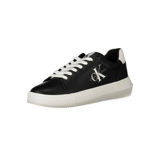 Calvin Klein Black Leather Women Sneaker - SMARTMARTNZ
