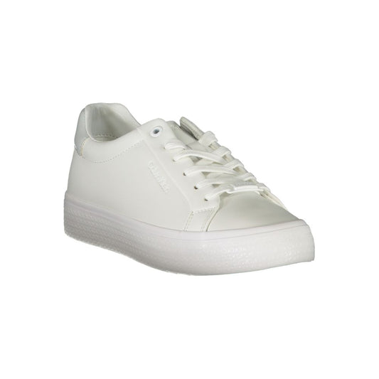Calvin Klein Elegant White Sneakers with Contrast Detailing - SMARTMARTNZ