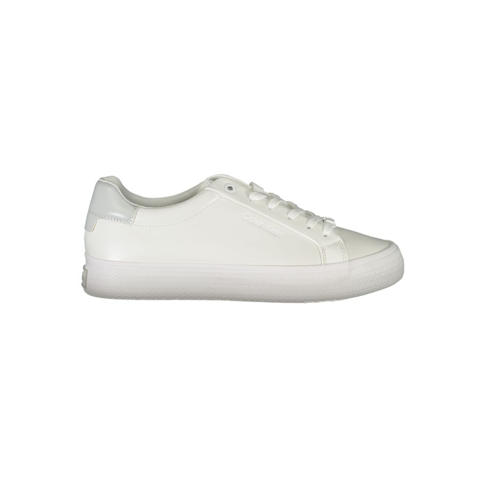 Calvin Klein Elegant White Sneakers with Contrast Detailing - SMARTMARTNZ
