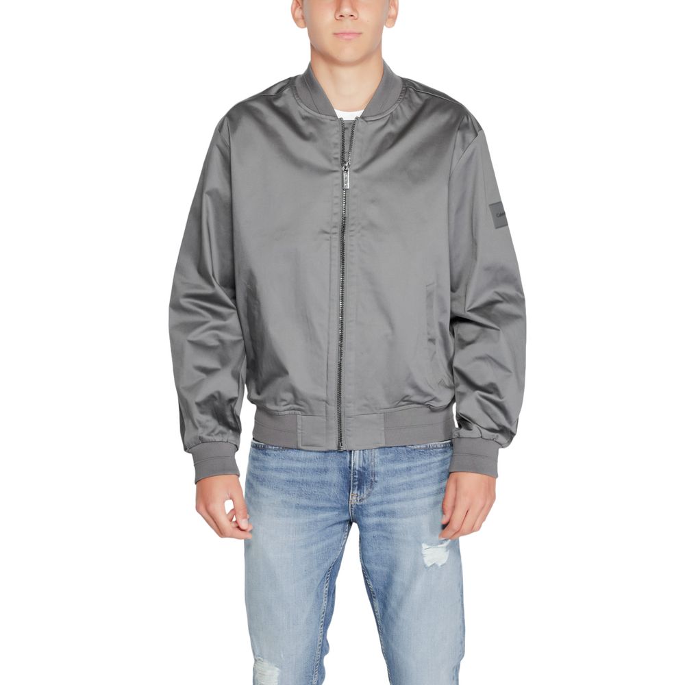 Calvin Klein Gray Organic Cotton Jackets & Coat - SMARTMARTNZ