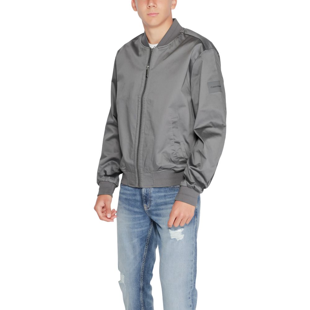 Calvin Klein Gray Organic Cotton Jackets & Coat - SMARTMARTNZ