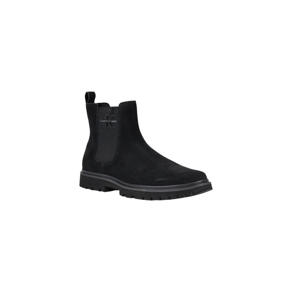 Calvin Klein Jeans Black Suede Leather Boot - SMARTMARTNZ