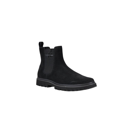 Calvin Klein Jeans Black Suede Leather Boot - SMARTMARTNZ
