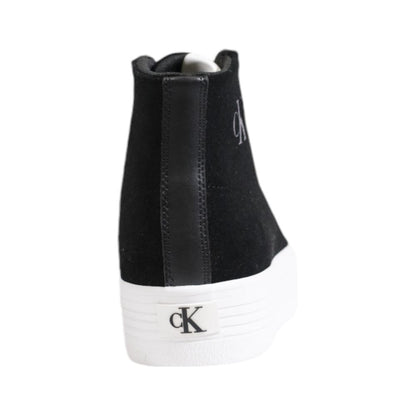 Calvin Klein Jeans Black Suede Leather Sneaker - SMARTMARTNZ
