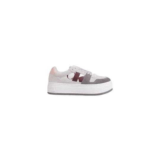 Calvin Klein Jeans Gray Leather Sneaker - SMARTMARTNZ