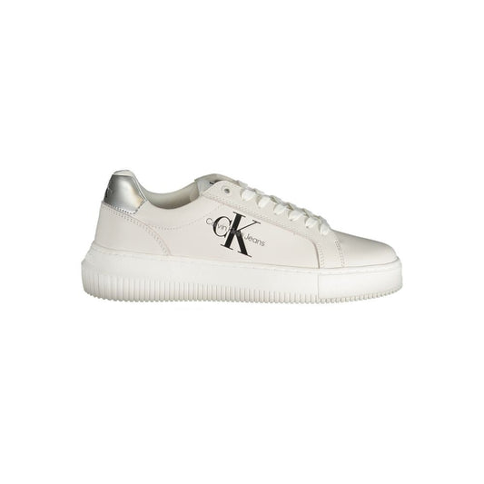 Calvin Klein White Polyester Sneaker - SMARTMARTNZ