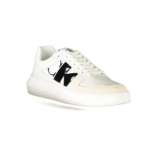 Calvin Klein White Polyester Sneaker - SMARTMARTNZ
