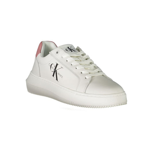 Calvin Klein White Polyester Sneaker - SMARTMARTNZ