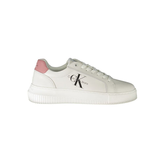 Calvin Klein White Polyester Sneaker - SMARTMARTNZ