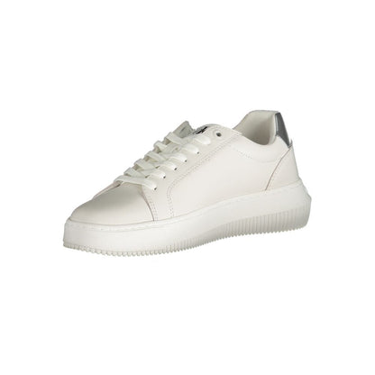 Calvin Klein White Polyester Sneaker - SMARTMARTNZ