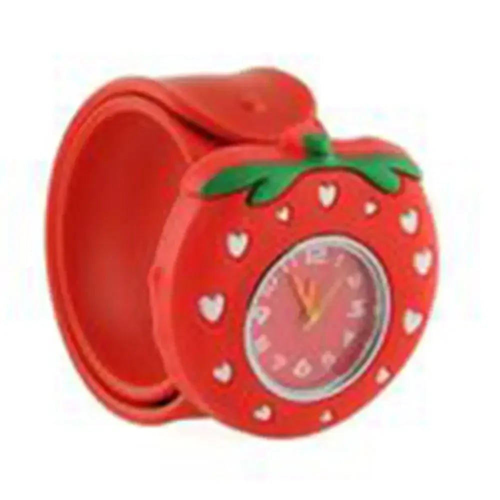 Cartoon Toy Watch for Kids – Animal & Fruit Pattern Silicone Slap Band - SMARTMARTNZ