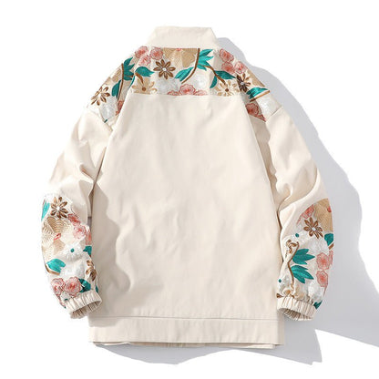 Casual Cool Men’s Embroidery Jacket | Trendy Everyday Outerwear - SMARTMARTNZ