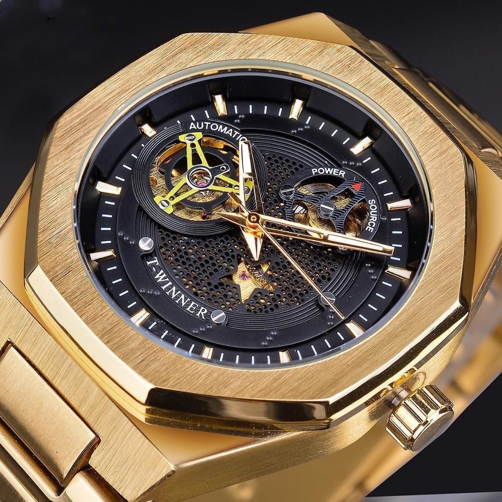 Casual Men’s Mechanical Watch – Hollow Dial & Self - Winding - SMARTMARTNZ