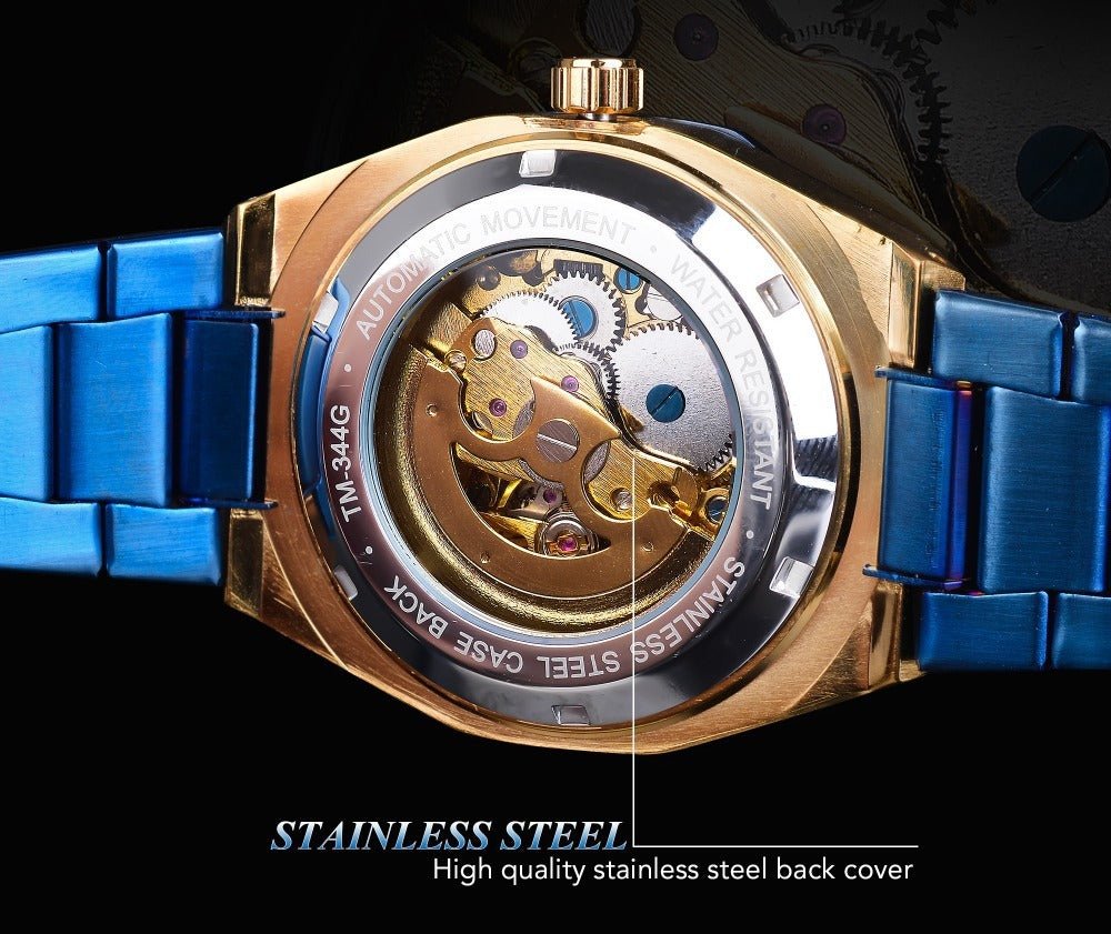 Casual Men’s Mechanical Watch – Hollow Dial & Self - Winding - SMARTMARTNZ