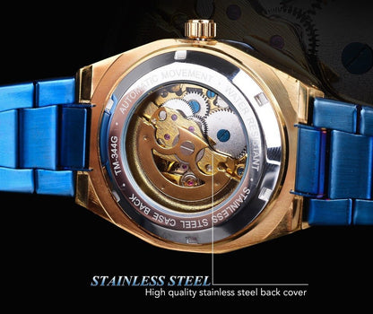 Casual Men’s Mechanical Watch – Hollow Dial & Self - Winding - SMARTMARTNZ
