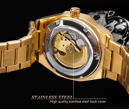 Casual Men’s Mechanical Watch – Hollow Dial & Self - Winding - SMARTMARTNZ