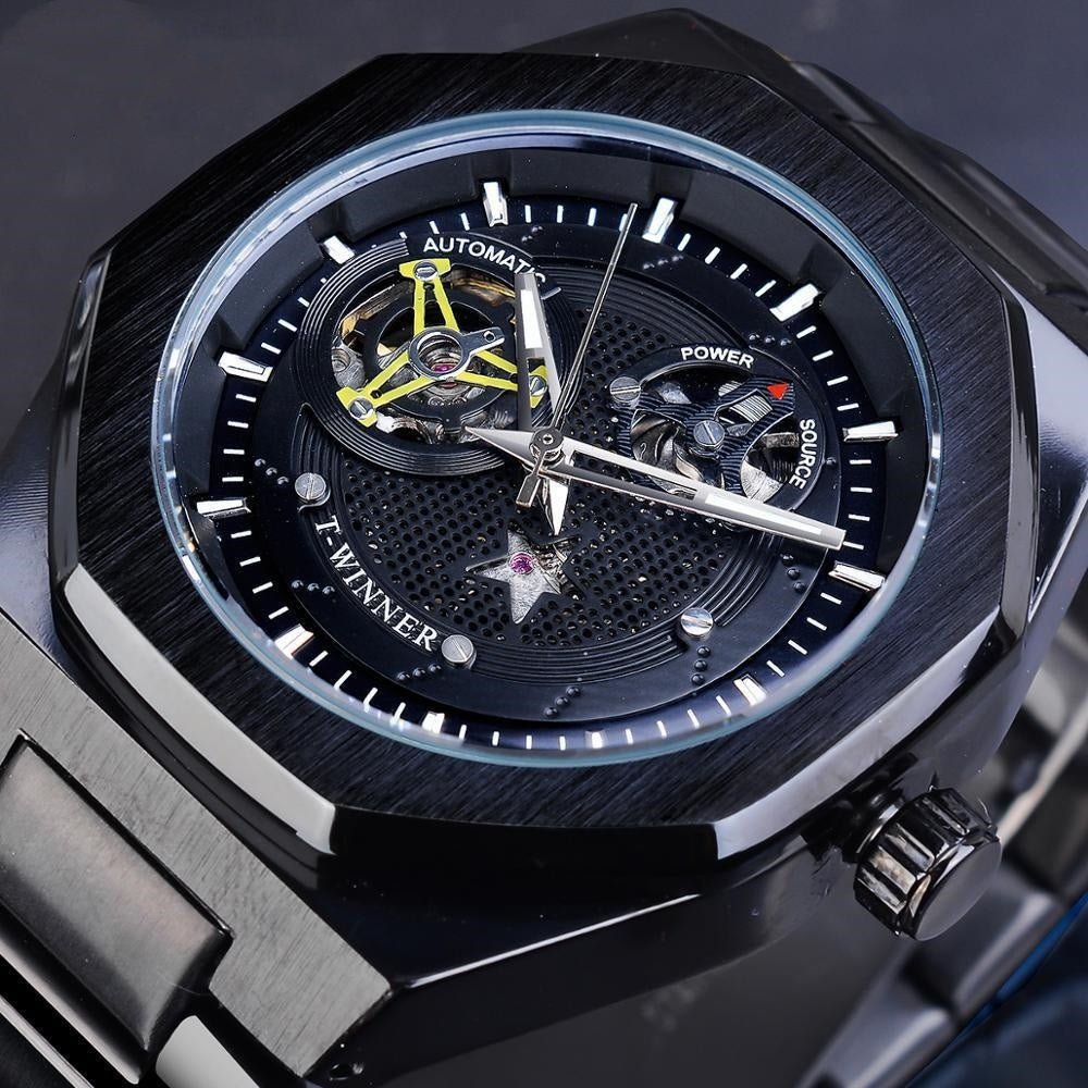 Casual Men’s Mechanical Watch – Hollow Dial & Self - Winding - SMARTMARTNZ