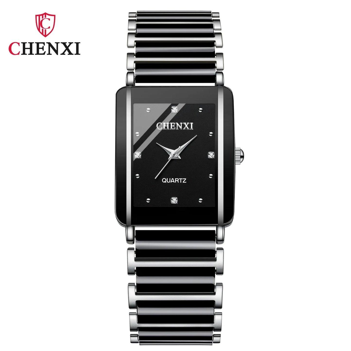 CHENXI 104A Luxury Couple Watches – Waterproof Quartz Watch for Men & Women with Simulated - Ceramic Strap | Elegant His & Hers Set - SMARTMARTNZ