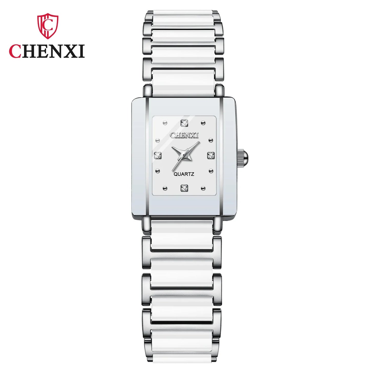 CHENXI 104A Luxury Couple Watches – Waterproof Quartz Watch for Men & Women with Simulated - Ceramic Strap | Elegant His & Hers Set - SMARTMARTNZ