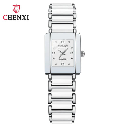 CHENXI 104A Luxury Couple Watches – Waterproof Quartz Watch for Men & Women with Simulated - Ceramic Strap | Elegant His & Hers Set - SMARTMARTNZ