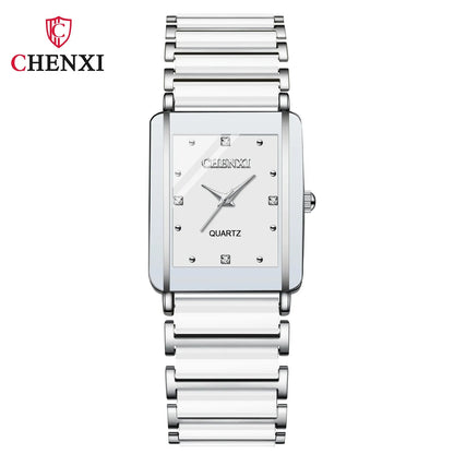 CHENXI 104A Luxury Couple Watches – Waterproof Quartz Watch for Men & Women with Simulated - Ceramic Strap | Elegant His & Hers Set - SMARTMARTNZ