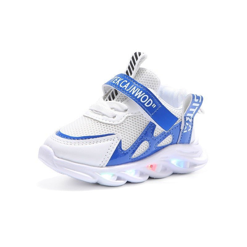 Children’s Alphabet Mesh Light - Up Shoes – Breathable & Casual Sports Style - SMARTMARTNZ