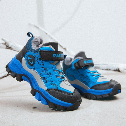 Children's Cotton Shoes Boys Two Cotton Large Cotton Hiking Shoes - SMARTMARTNZ