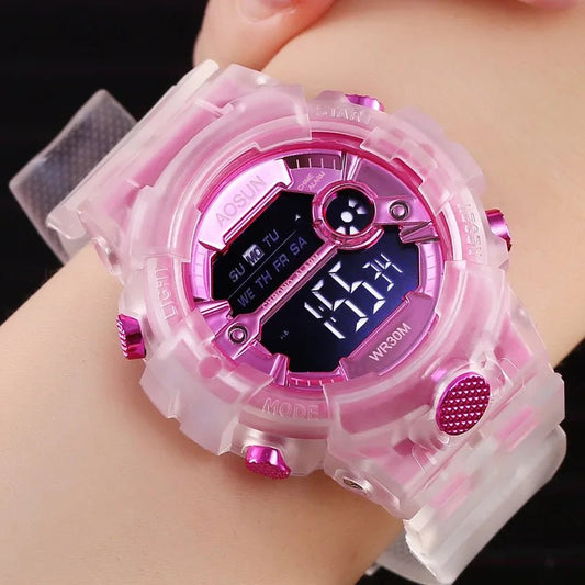 Children’s Digital Electronic Sports Watch – UTHAI CE35 Waterproof Jelly Swim Wristwatch for Kids, Teens - SMARTMARTNZ