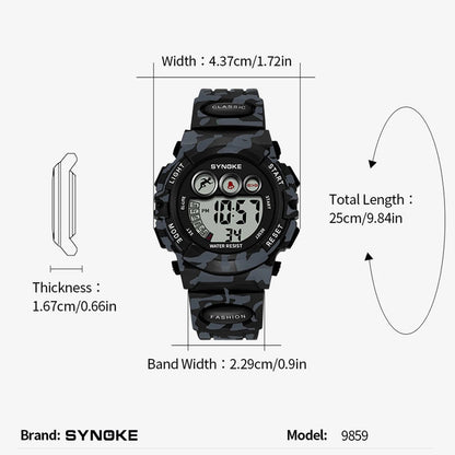 Children’s Digital Sport Watch – Boys Waterproof 50M Multifunction Alarm Outdoor Wristwatch (3–15 Years) - SMARTMARTNZ