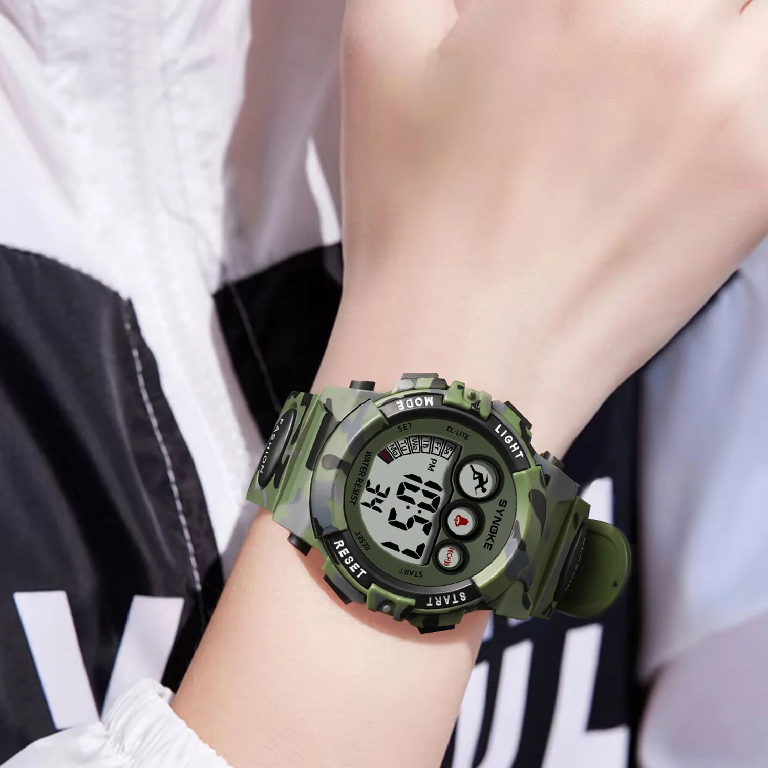 Children’s Digital Sport Watch – Boys Waterproof 50M Multifunction Alarm Outdoor Wristwatch (3–15 Years) - SMARTMARTNZ