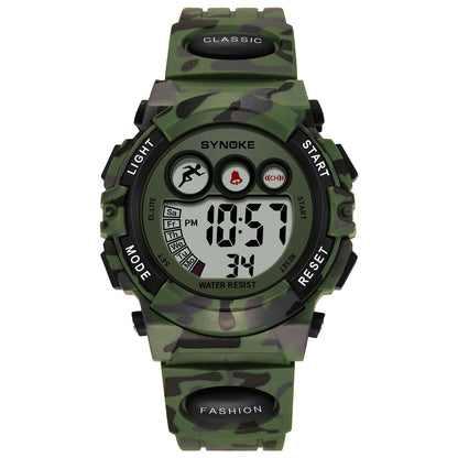 Children’s Digital Sport Watch – Boys Waterproof 50M Multifunction Alarm Outdoor Wristwatch (3–15 Years) - SMARTMARTNZ