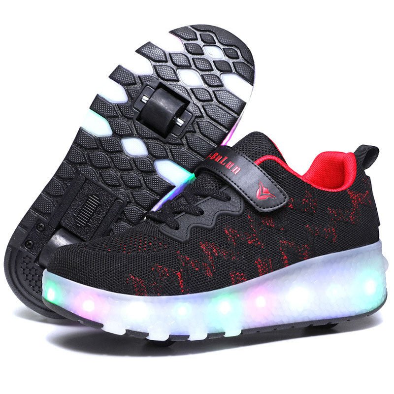Children's Wheel Shoes LED Light Emitting Charging Children's Lamp Shoes - SMARTMARTNZ