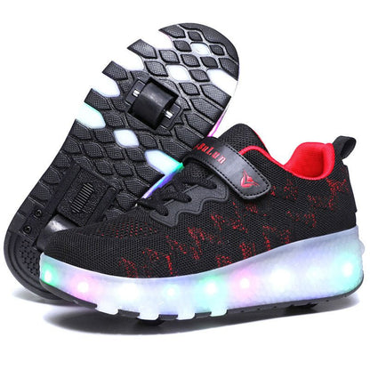 Children's Wheel Shoes LED Light Emitting Charging Children's Lamp Shoes - SMARTMARTNZ
