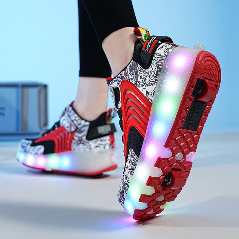 Children's Wheel Shoes LED Light Emitting Charging Children's Lamp Shoes - SMARTMARTNZ