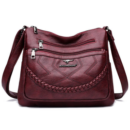 Classic Soft Leather Shoulder Bag for Women Roomy & Reliable | Perfect for Daily Essentials - SMARTMARTNZ