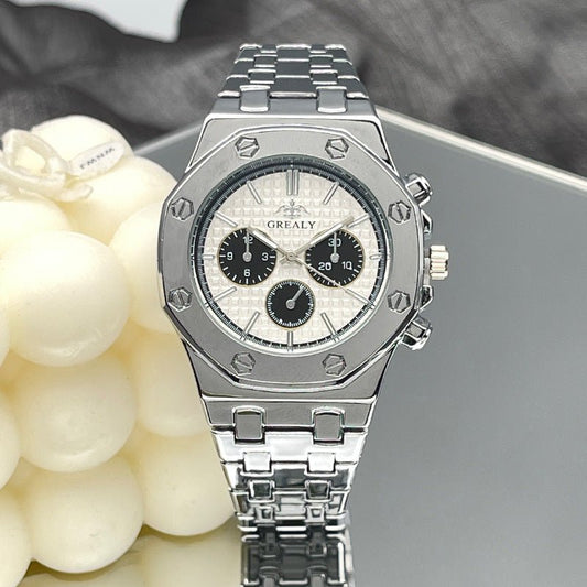 Couple’s Quartz Steel Belt Watch – Waterproof Calendar Design - SMARTMARTNZ