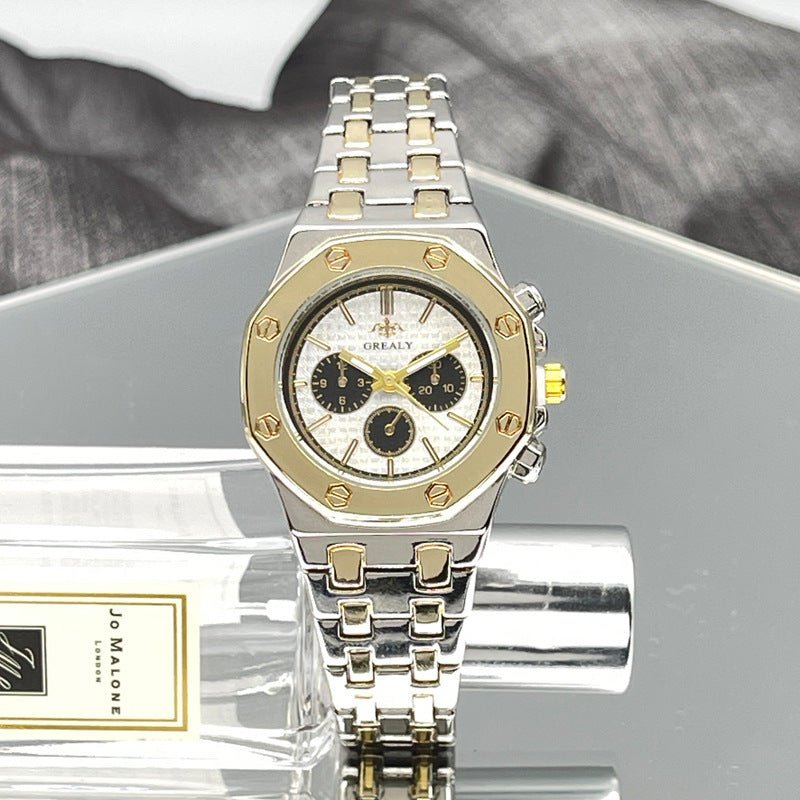 Couple’s Quartz Steel Belt Watch – Waterproof Calendar Design - SMARTMARTNZ