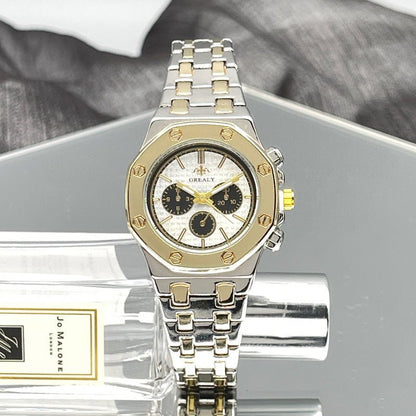 Couple’s Quartz Steel Belt Watch – Waterproof Calendar Design - SMARTMARTNZ
