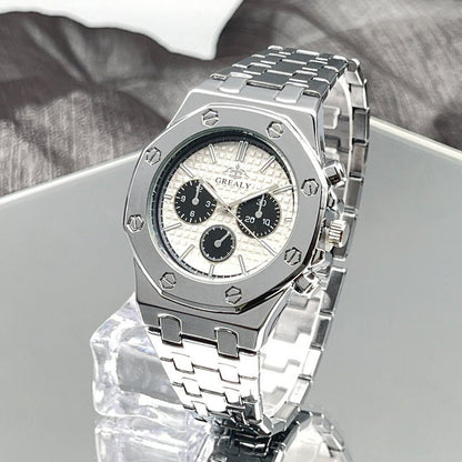 Couple’s Quartz Steel Belt Watch – Waterproof Calendar Design - SMARTMARTNZ