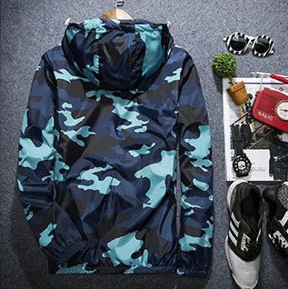 COVRLGE Men’s Camouflage Hooded Jacket – Stylish Outdoor Streetwear - SMARTMARTNZ