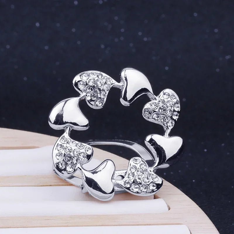 Crystal Scarf Buckle Brooch – Knotted Button Pin, Shawl Ring Clip, Silk Scarf Fastener Accessory - SMARTMARTNZ
