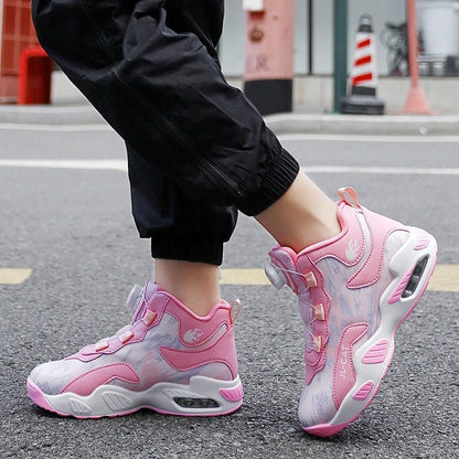 Cushion Basketball Rotating Button Running Shoes - SMARTMARTNZ