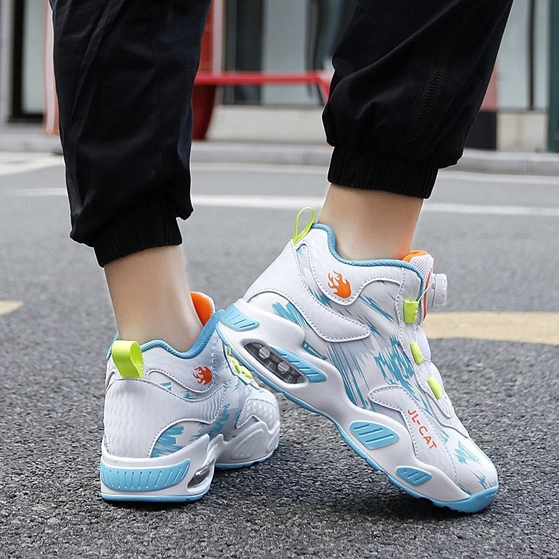 Cushion Basketball Rotating Button Running Shoes - SMARTMARTNZ