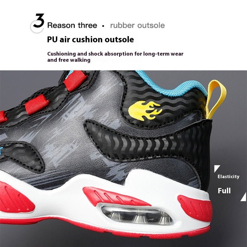 Cushion Basketball Rotating Button Running Shoes - SMARTMARTNZ