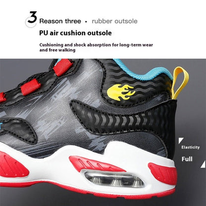 Cushion Basketball Rotating Button Running Shoes - SMARTMARTNZ